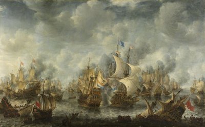 La batalla de Terheide, 1653-66 de Jan Abrahamsz. Beerstraten